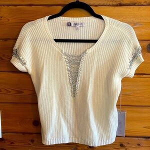 NWT Jennifer Lopez Chain Sweater X-small